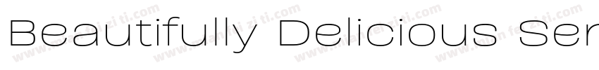 Beautifully Delicious Seri字体转换